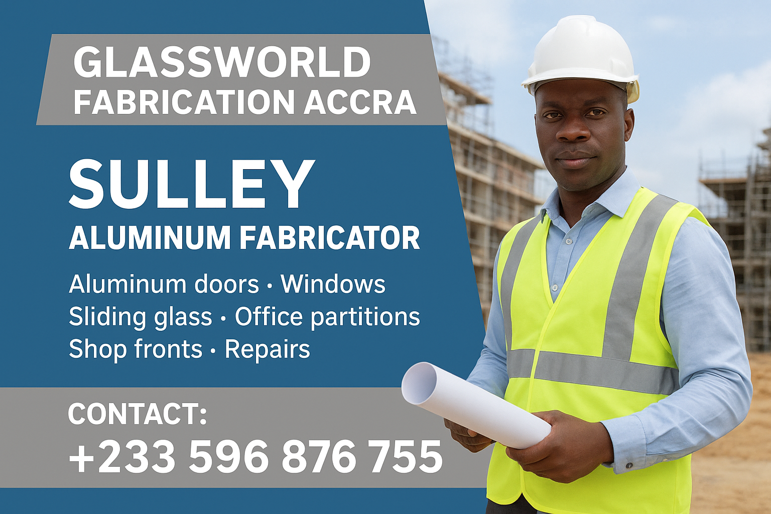 Glassword fabrication Accra